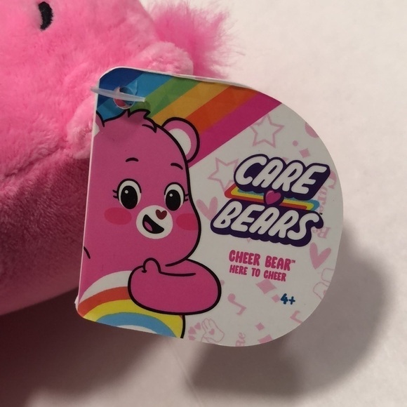 Care Bears Rainbow Bear in pink with hearts on hands and feet and ear tag - Picture 5 of 8